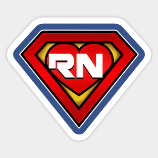 Superhero RN Nurse Coronavirus Hero Sticker